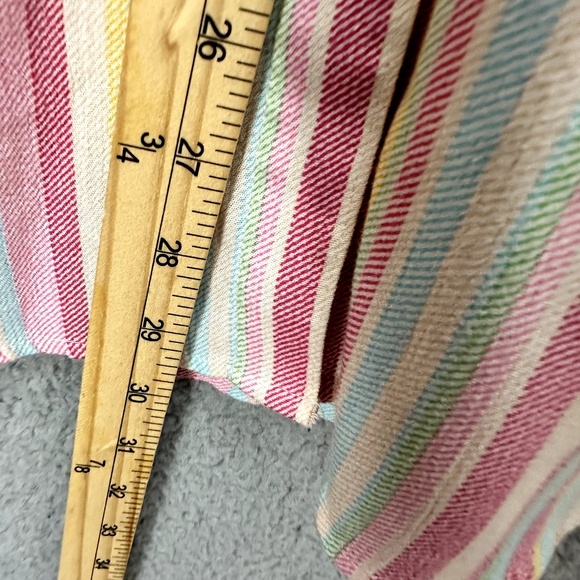 Torrid Button Shirt Women 2‎ Pastel Rainbow Stripe Soft Girl Y2K Preppy Casual - Picture 3 of 7